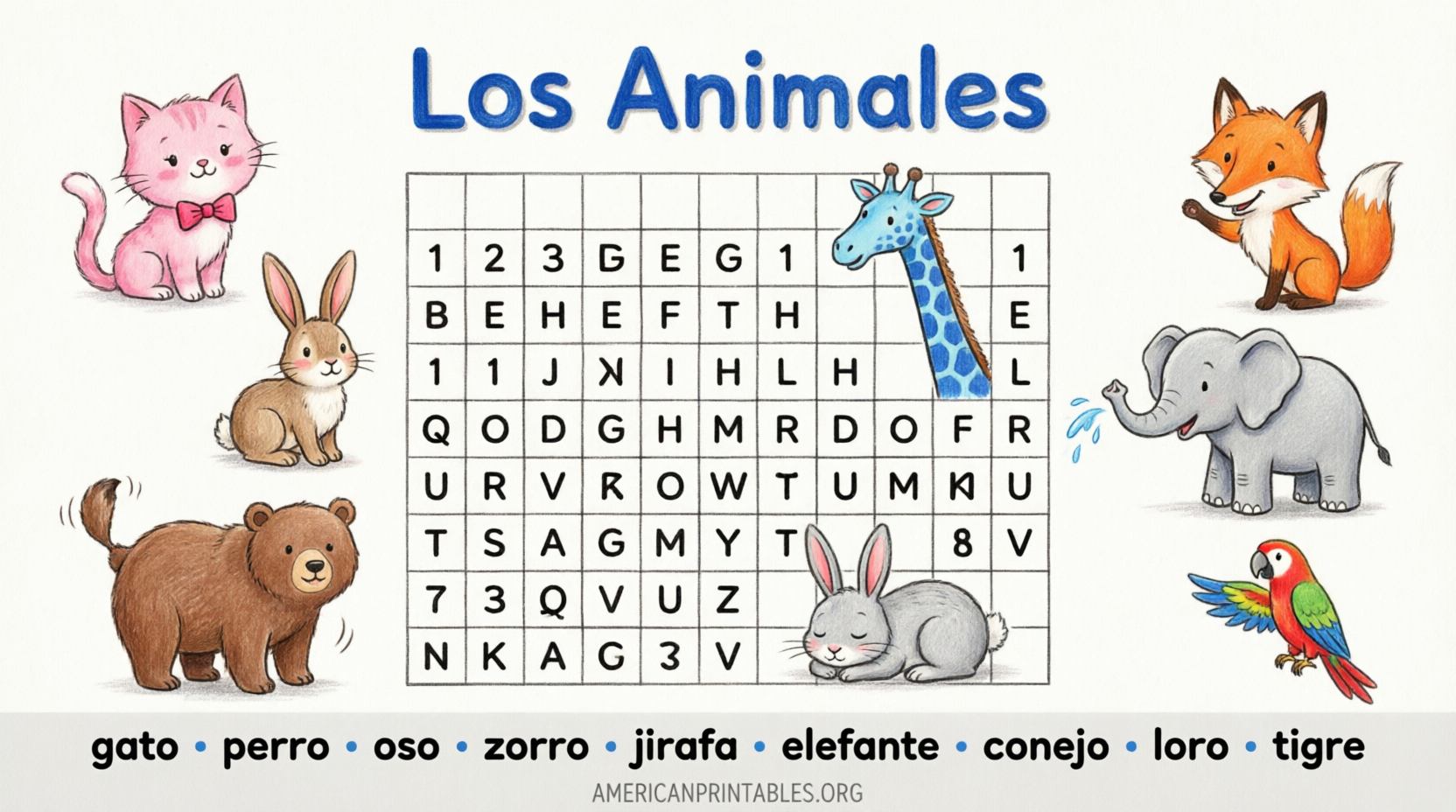 Free Printable Spanish Word Search Puzzles (4)