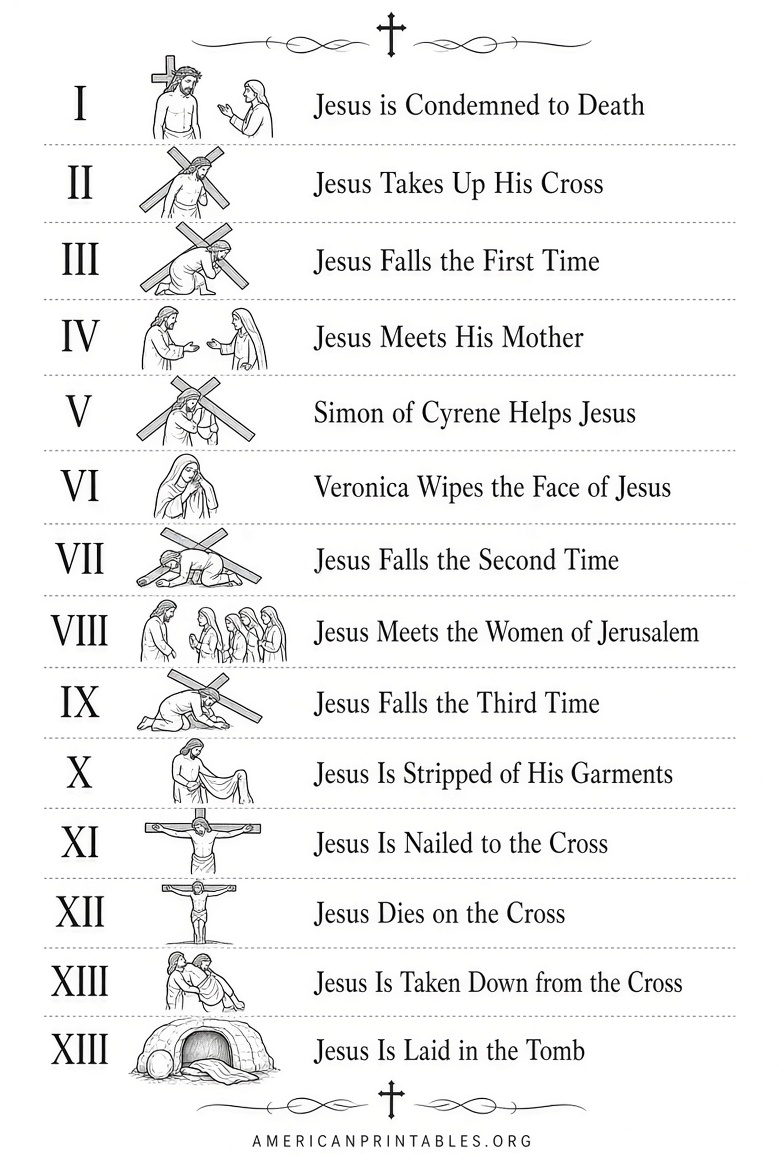 Free Printable Stations of the Cross Guide (1)