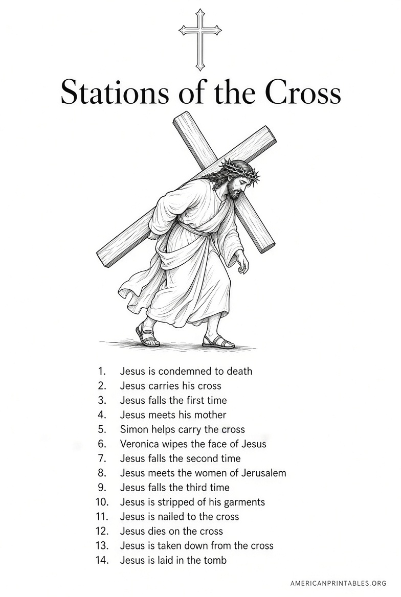 Free Printable Stations of the Cross Guide (3)