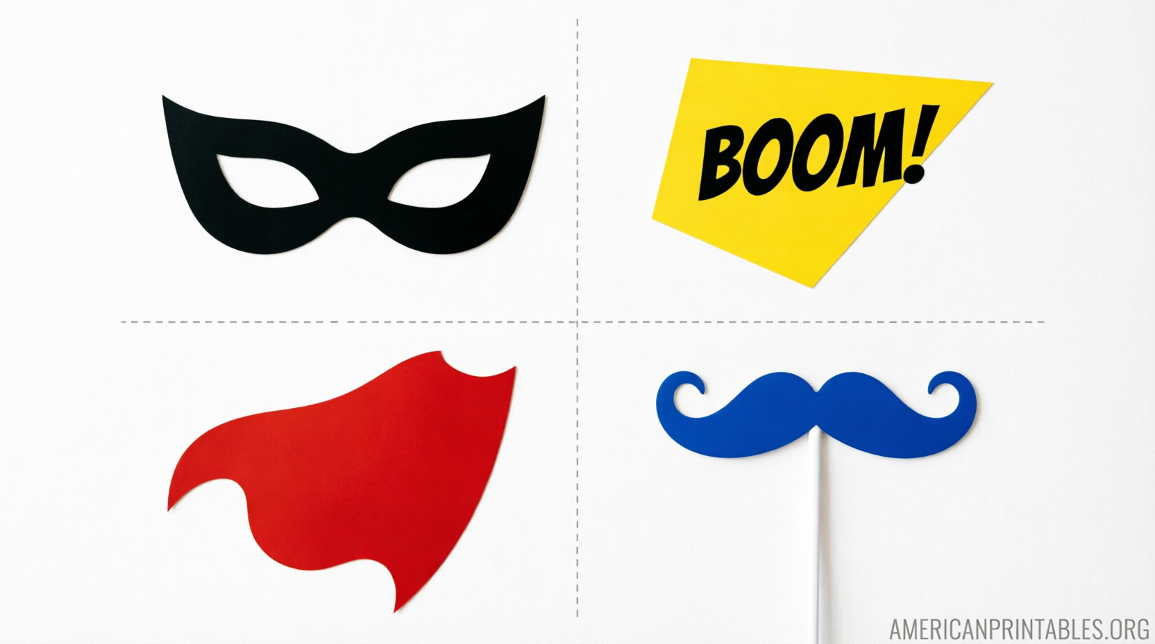 Free Printable Superhero Photo Booth Props (2)