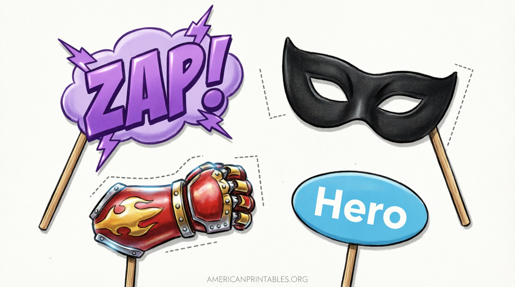 Free Printable Superhero Photo Booth Props (3)