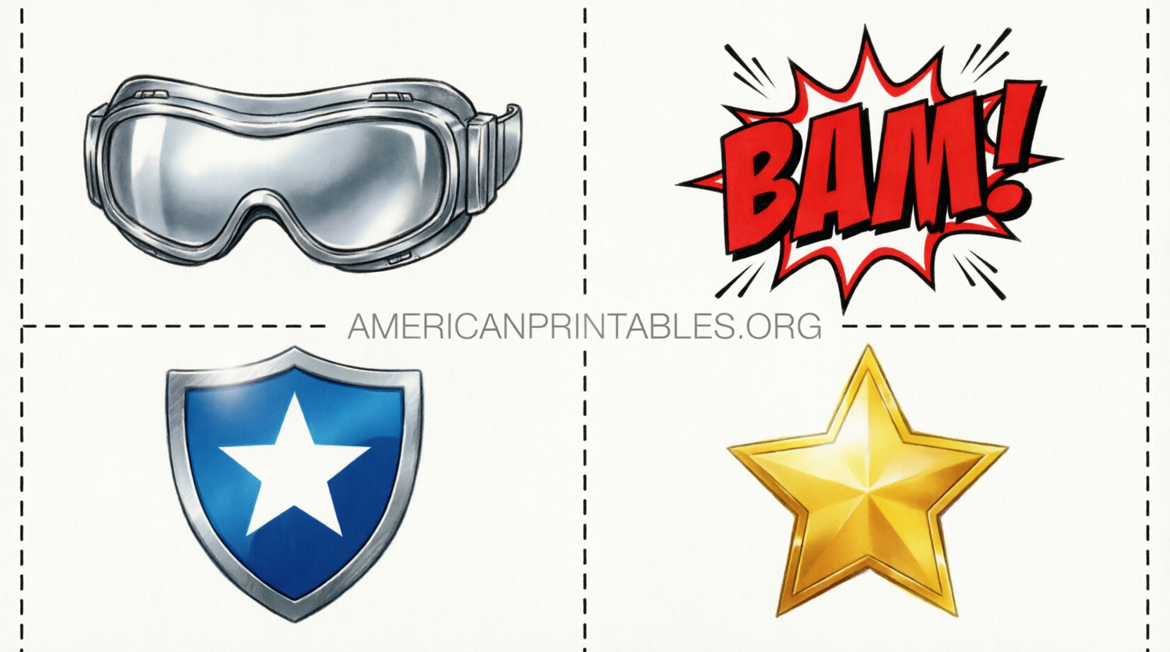 Free Printable Superhero Photo Booth Props (4)