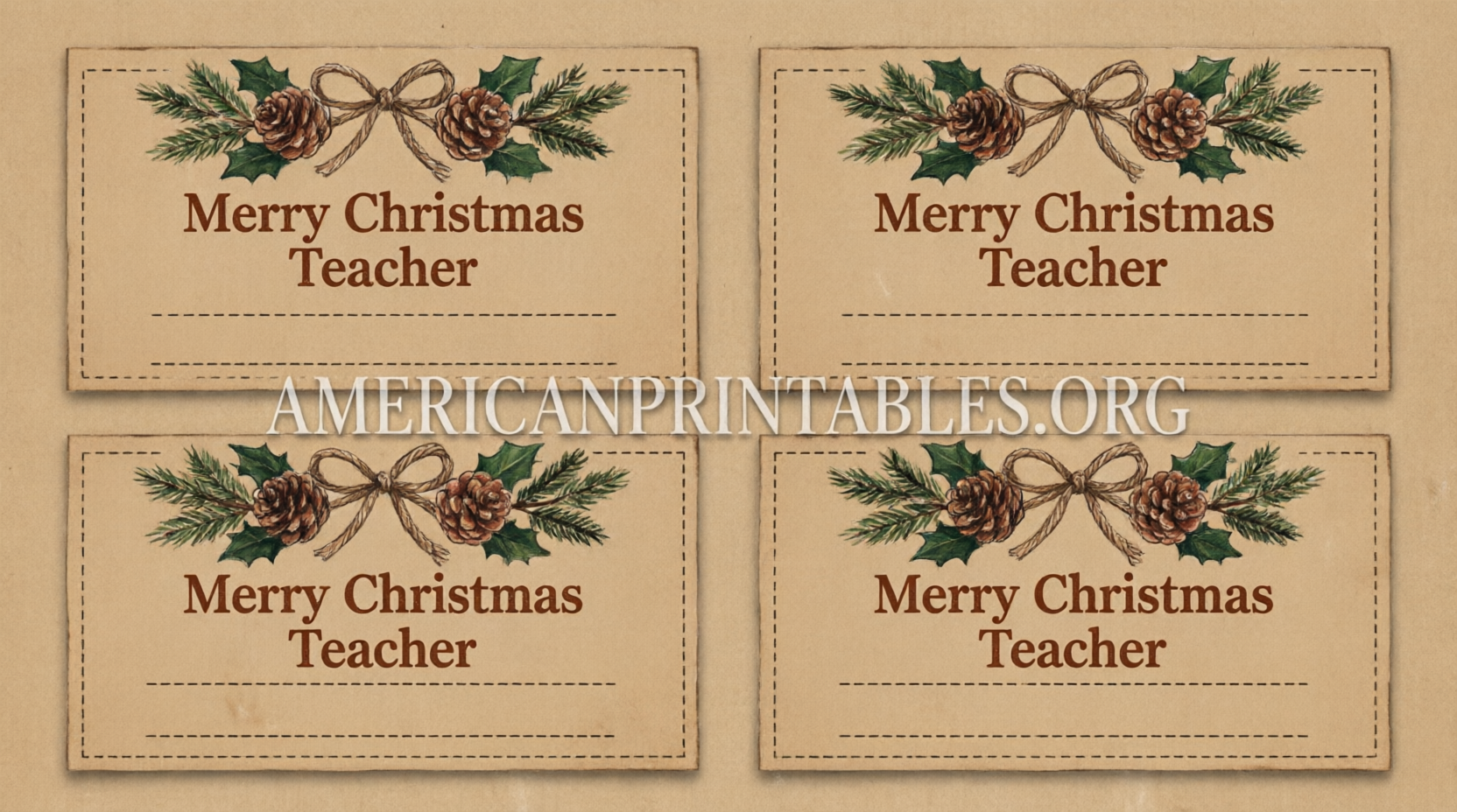 Free Printable Teacher Christmas Gift Tags (3)