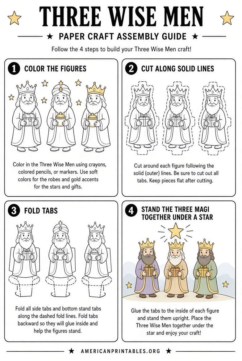 Free Printable Three Wise Men Craft Ideas (3)