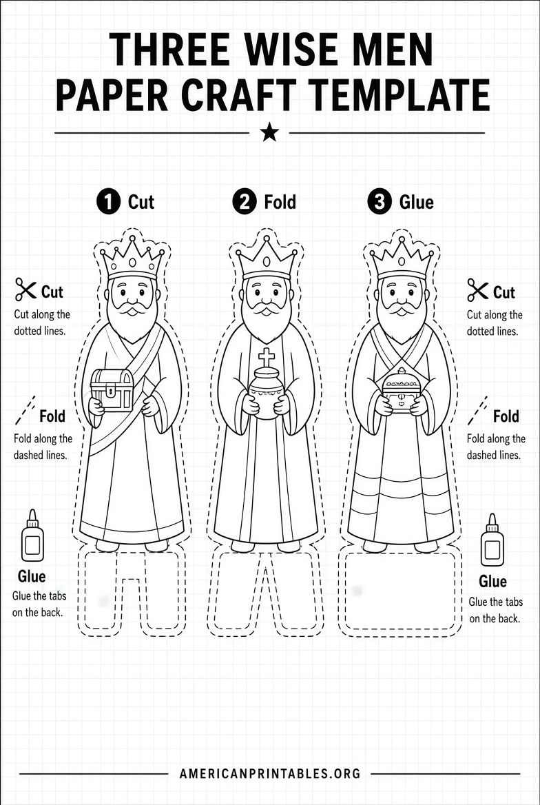 Free Printable Three Wise Men Craft Ideas (4)