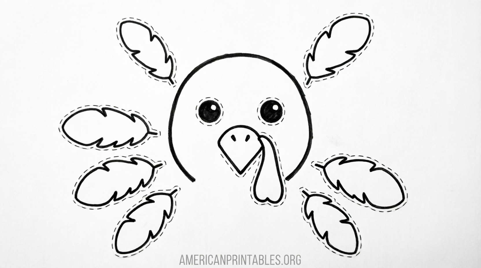 Free Printable Turkey Face Template for Kids (4)