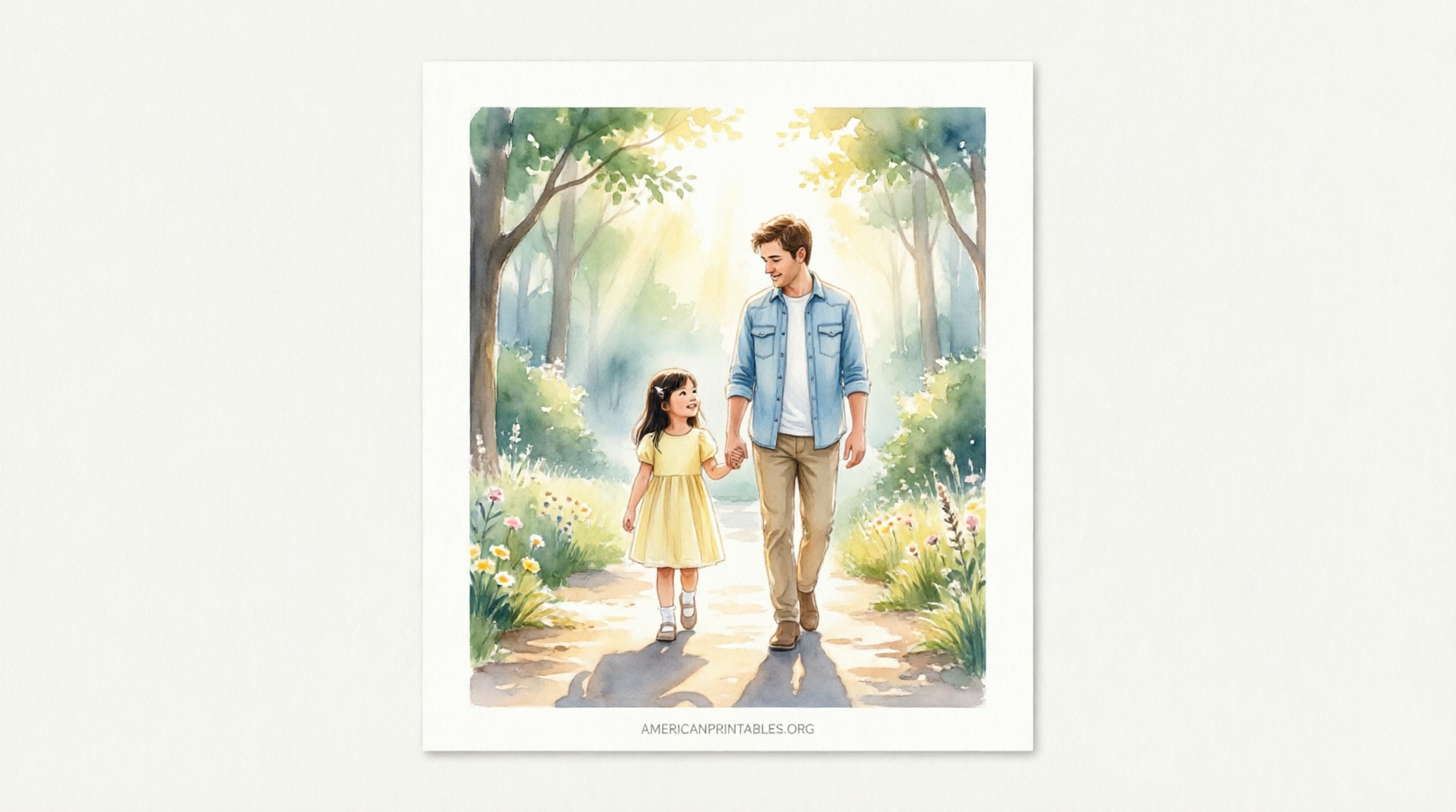 Free Printable Walk With Me Daddy Poem (1)