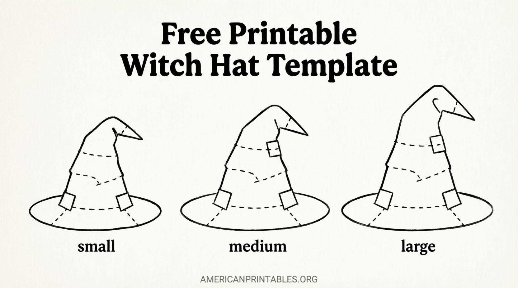Free Printable Witch Hat Template Easy DIY Guide (2)