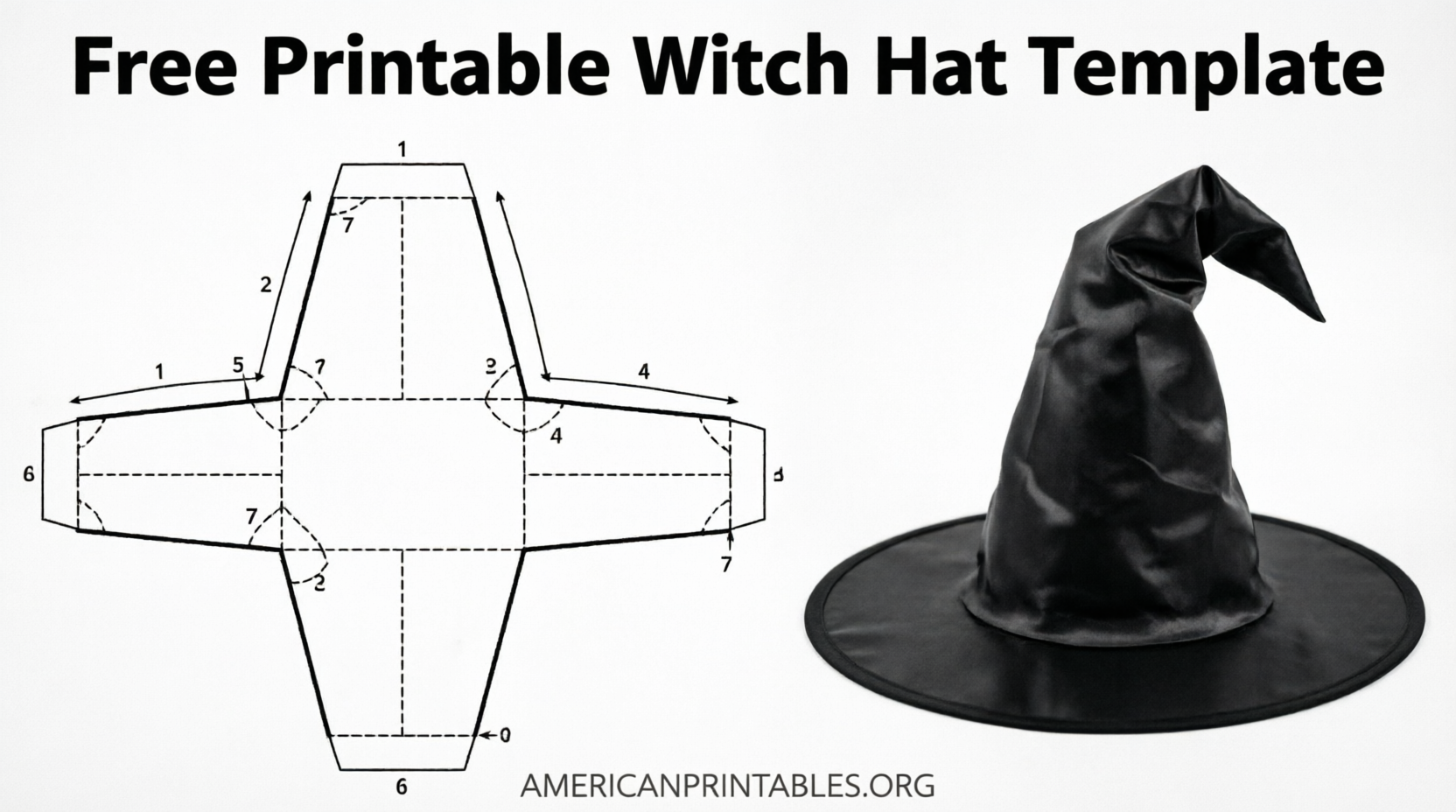 Free Printable Witch Hat Template Easy DIY Guide (4)