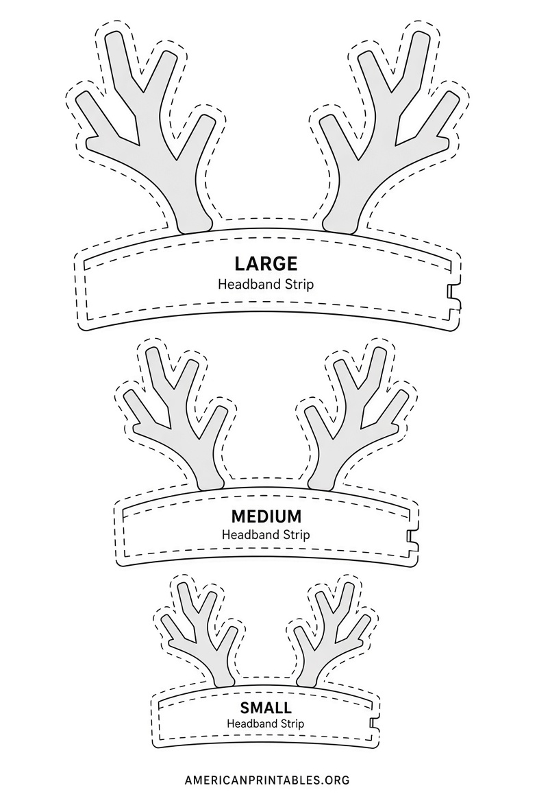 Free Reindeer Antler Headband Printable (3)