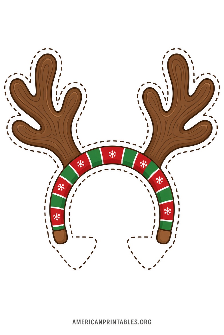 Free Reindeer Antler Headband Printable (4)