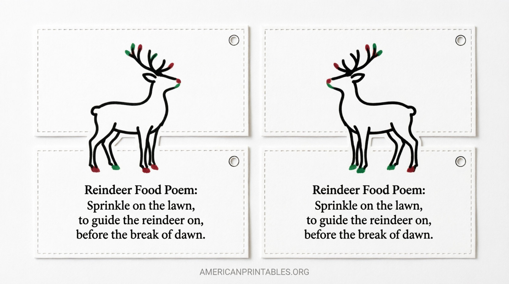 Free Reindeer Food Poem Printable Tags (3)