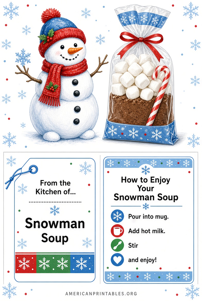 Free Snowman Soup Printable Tags & Poem (2)