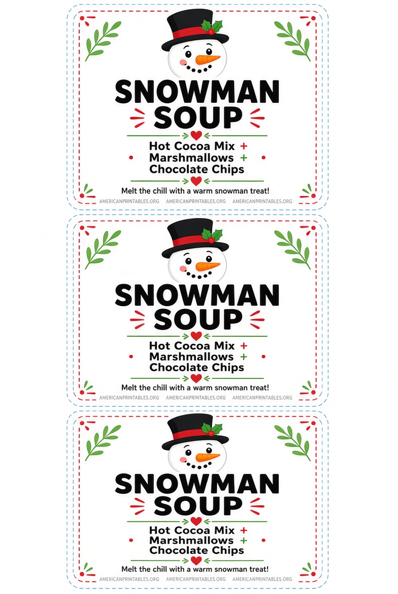 Free Snowman Soup Printable Tags & Poem (3)