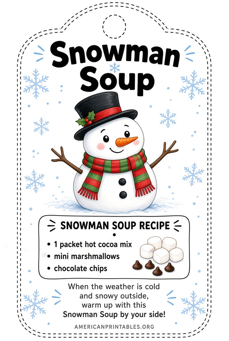 Free Snowman Soup Printable Tags & Poem (4)