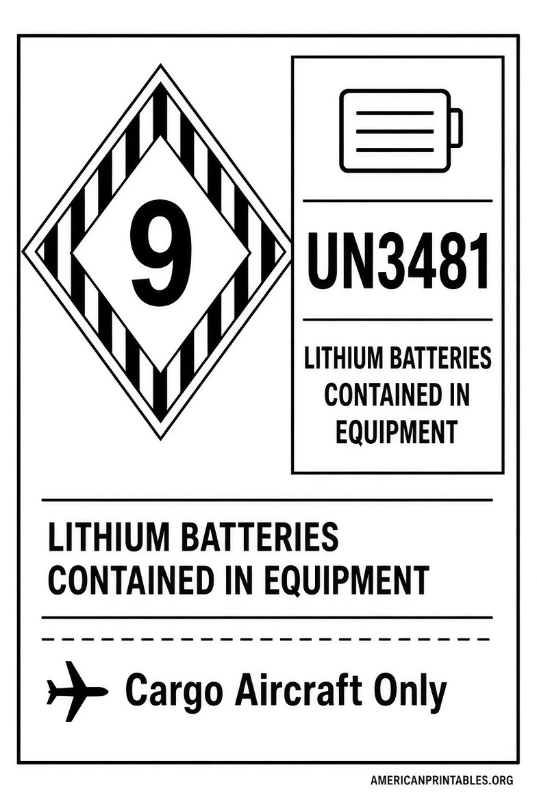 Free UN3481 Label Printable Download Guide (4)