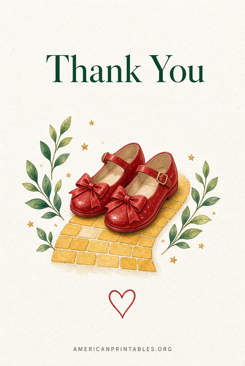 Free Wizard of Oz Thank You Cards Printable (3)