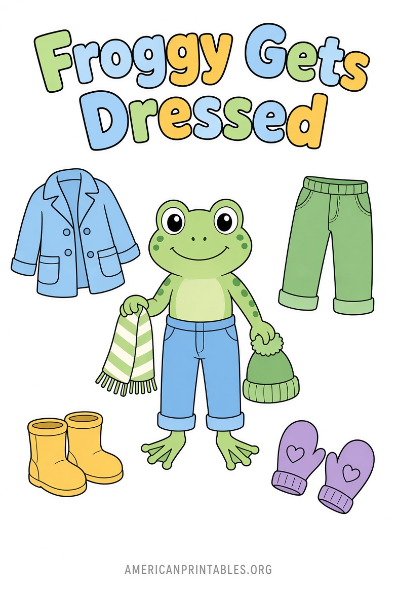 Froggy Gets Dressed Free Printables Guide (2)