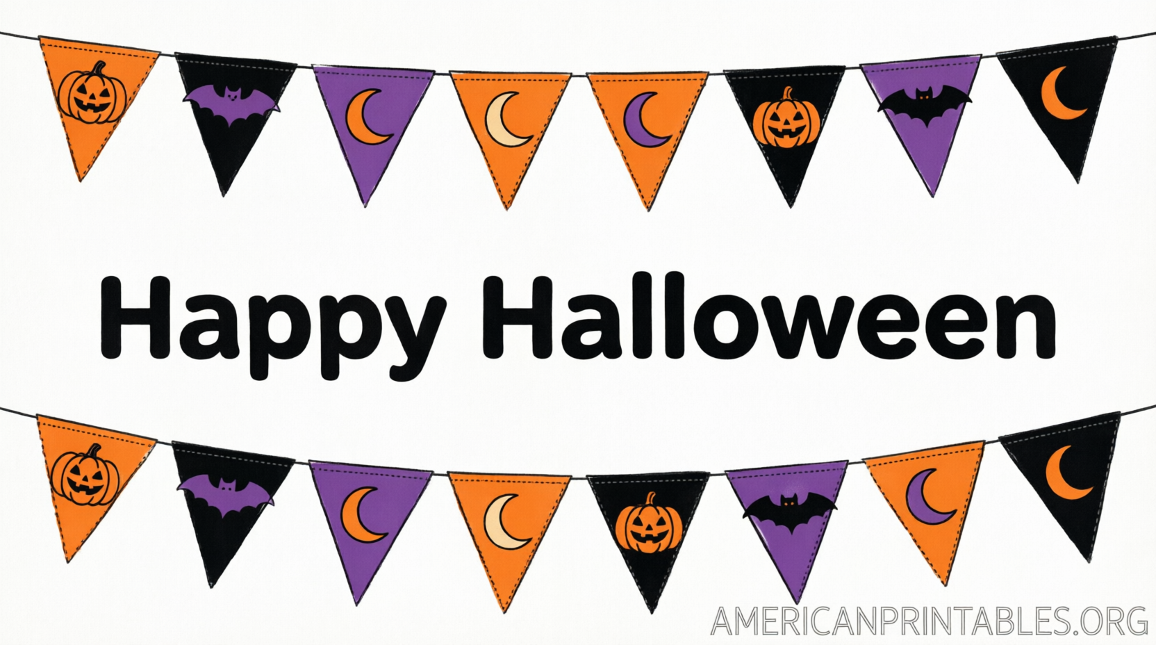 Happy Halloween Banner Free Printable Downloads (2)