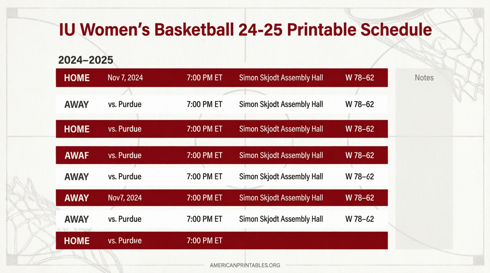 IU Women's Basketball Schedule 24-25 Printable (4)