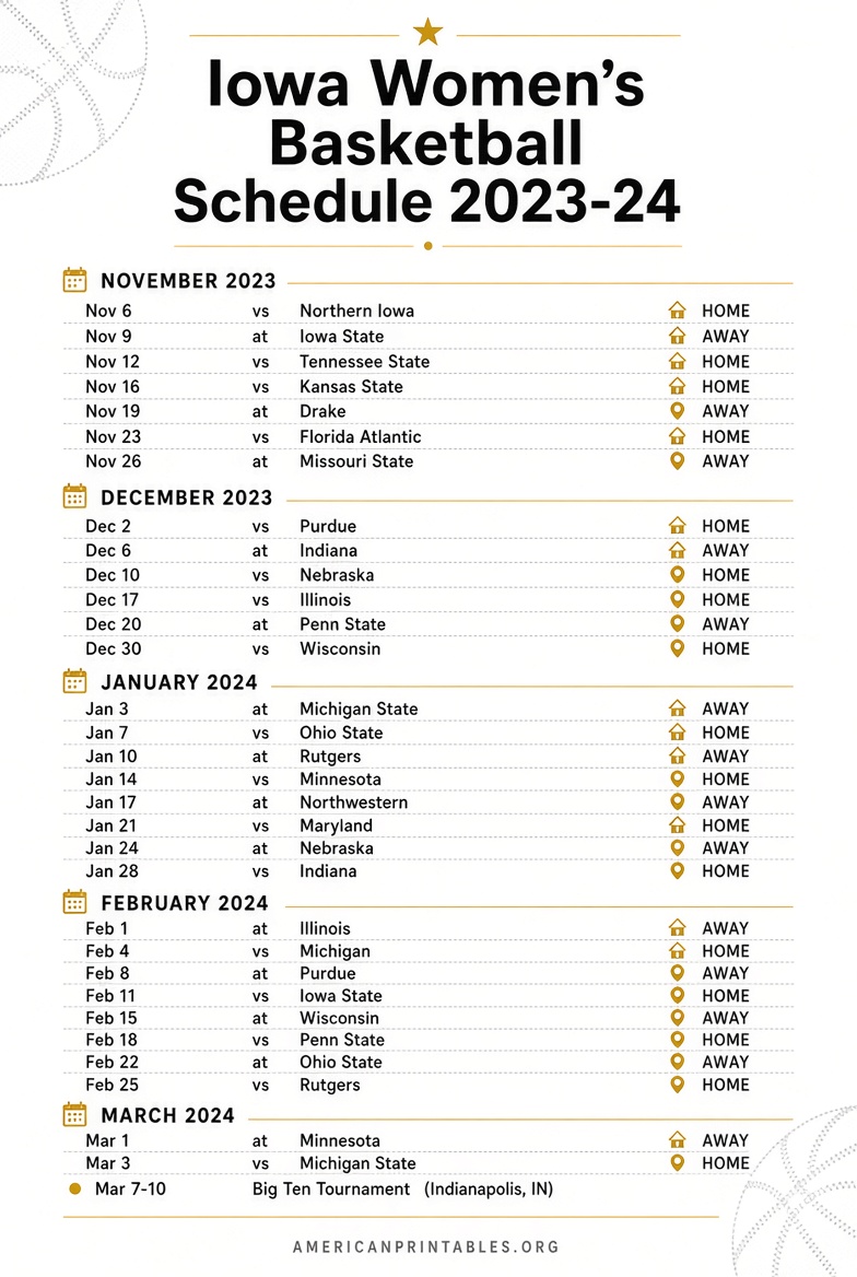 Iowa Women's Basketball Schedule 2023-24 Printable (3)