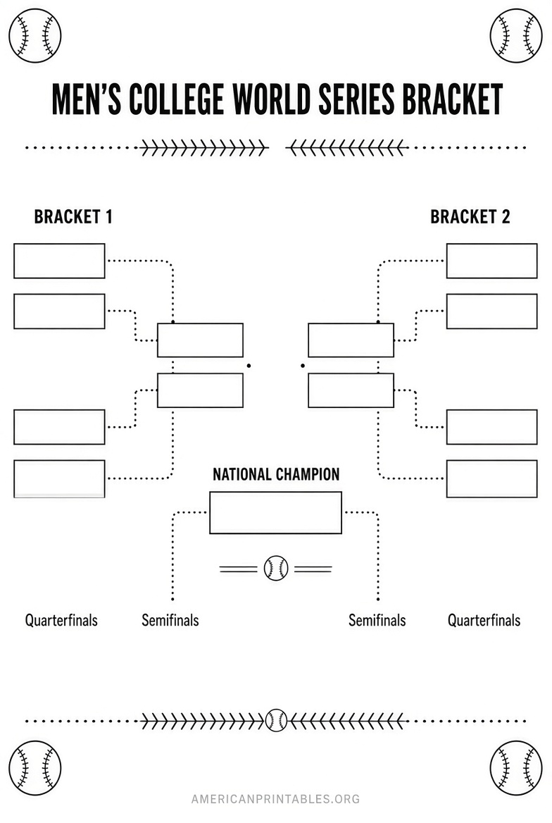 Men's CWS Printable Bracket Free Official Guide (4)