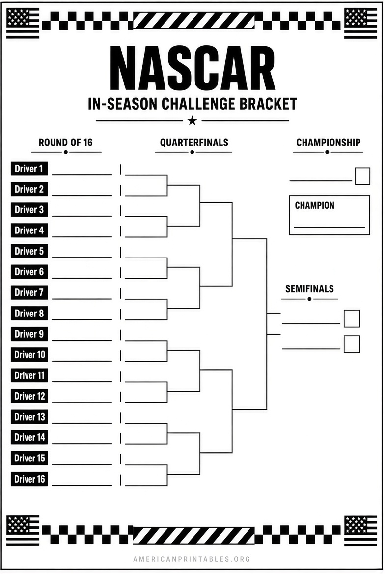 NASCAR In-Season Challenge Bracket Printable (4)