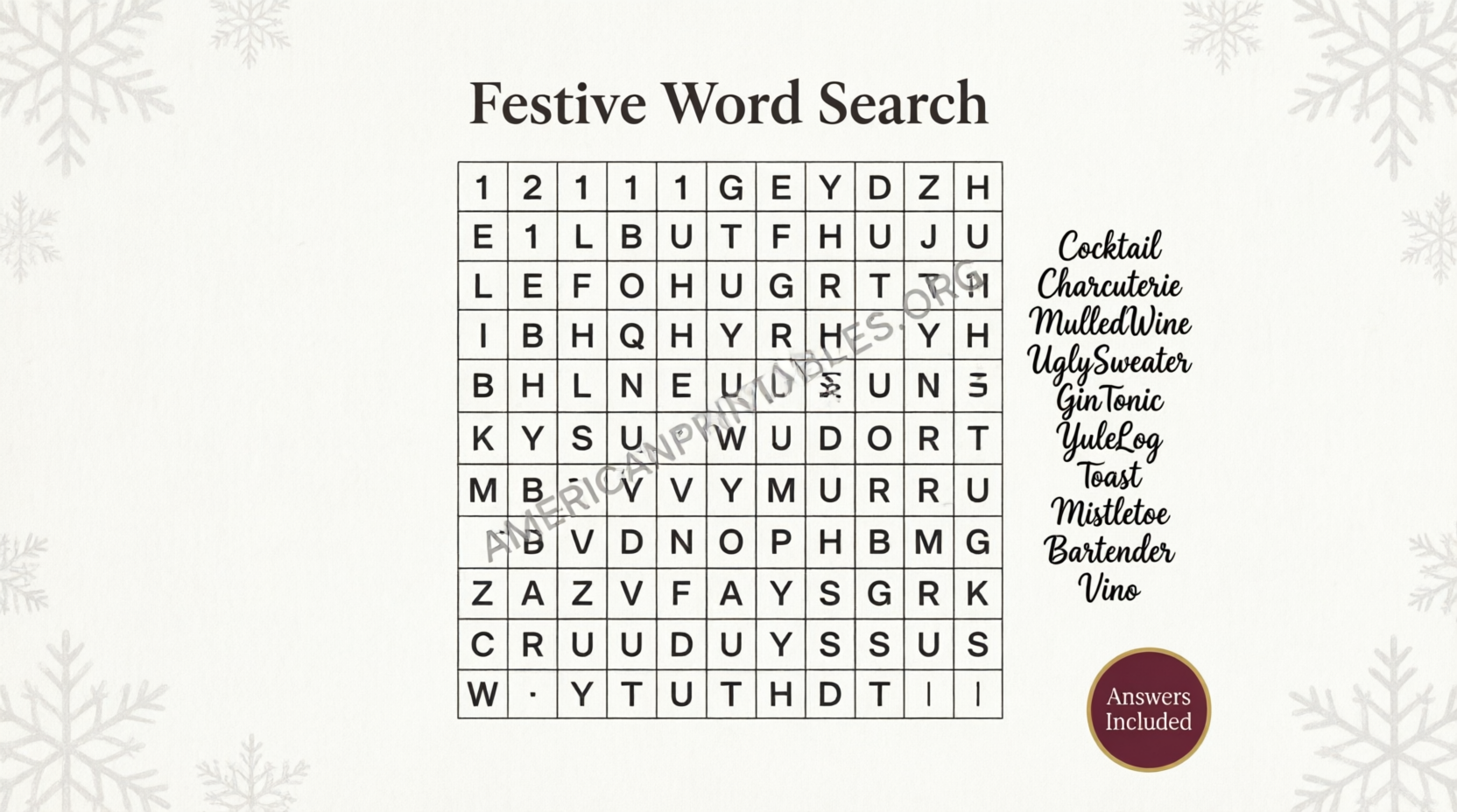 Printable Christmas Games for Adults with Answers (1)