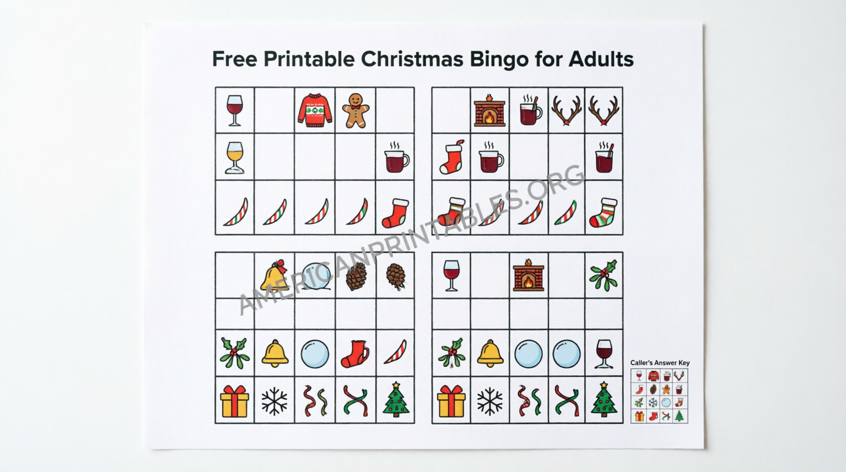 Printable Christmas Games for Adults with Answers (2)