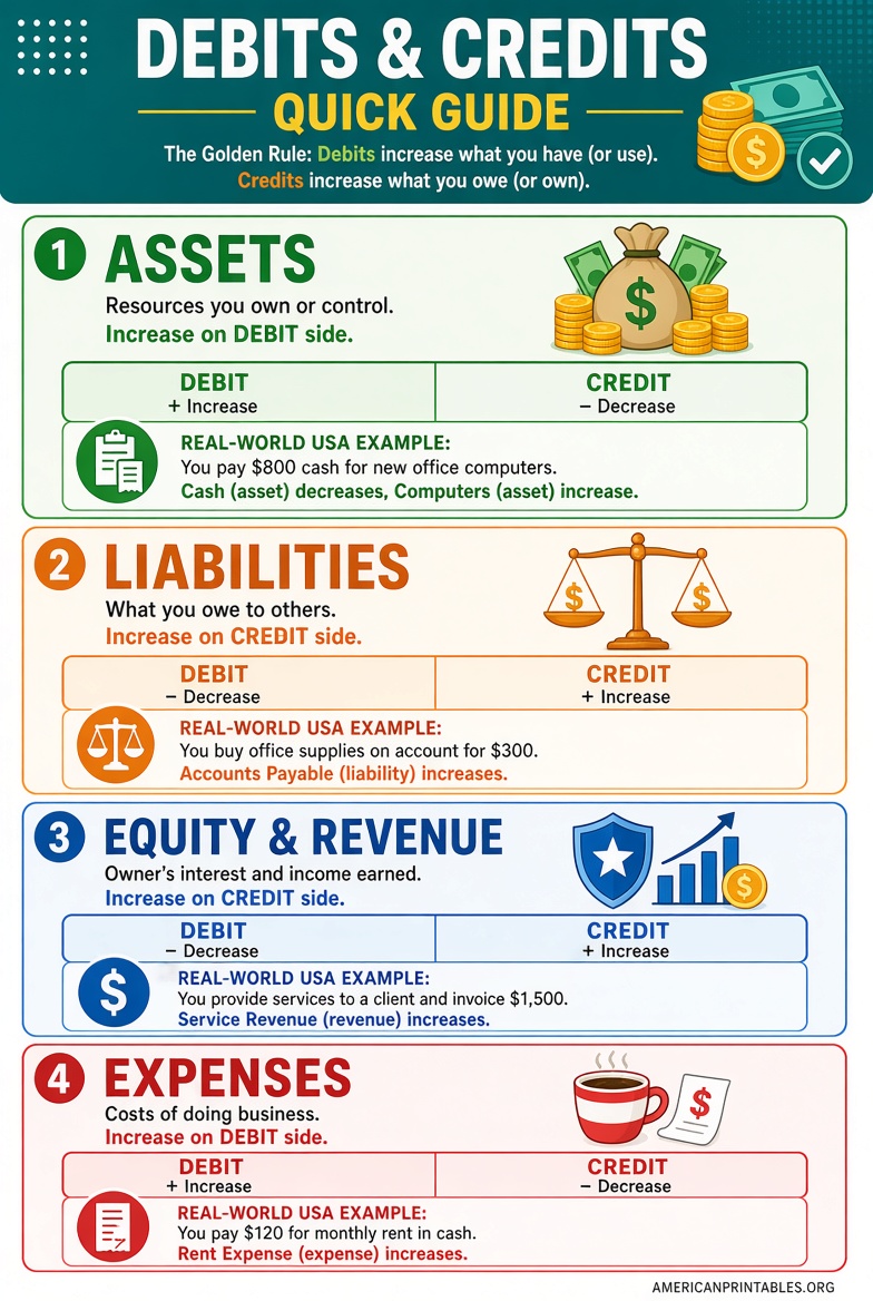 Printable Debits and Credits Cheat Sheet (Free) (1)