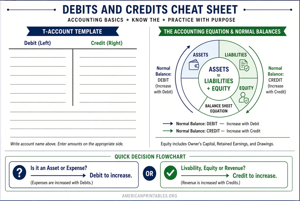 Printable Debits and Credits Cheat Sheet (Free) (3)