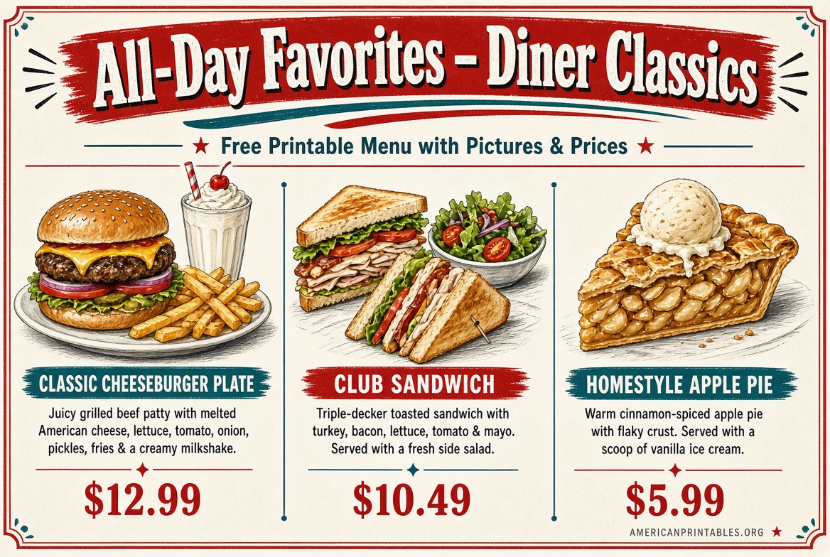 Printable Denny’s Menu With Prices & Pictures (4)