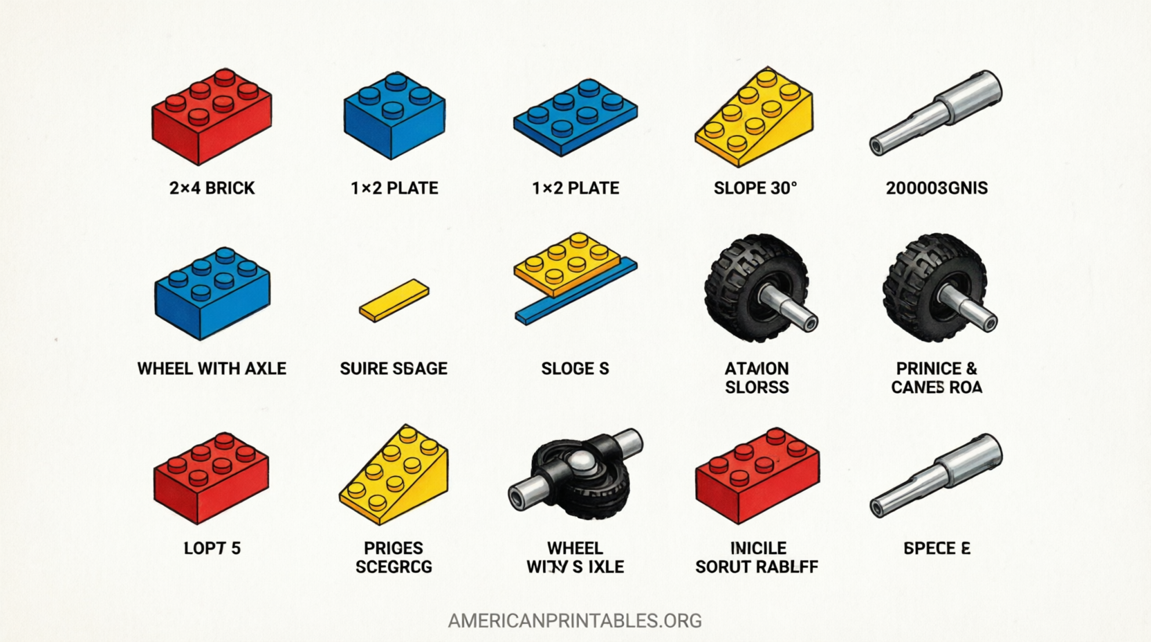 Printable LEGO Parts Catalog Free Resources (1)