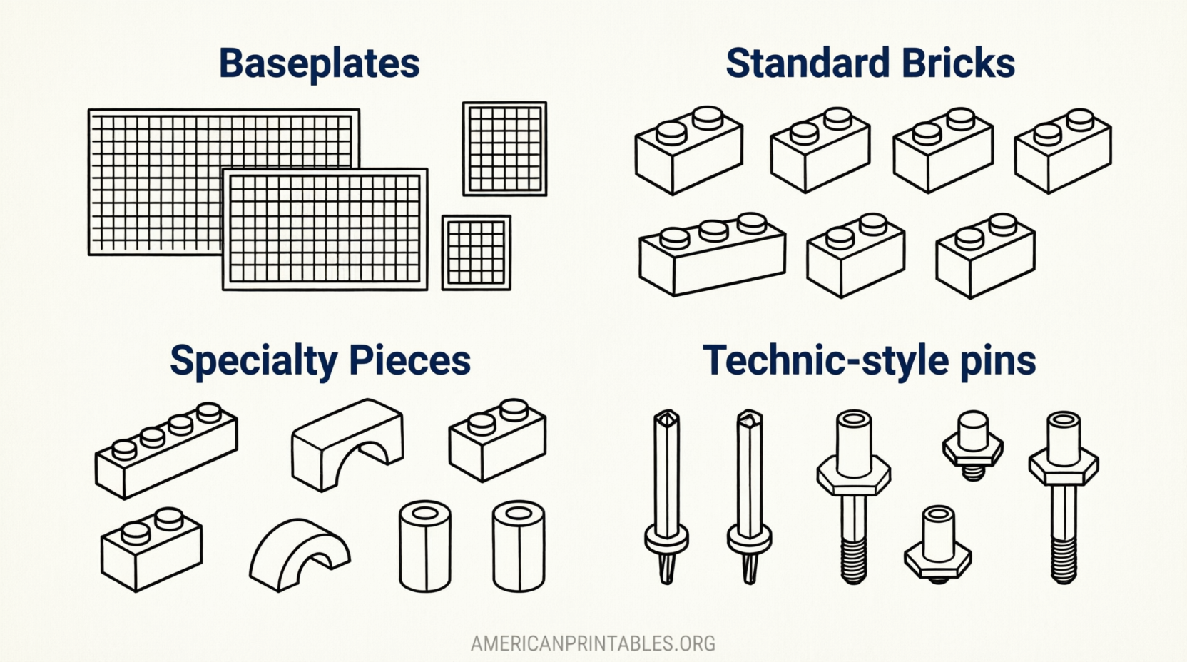 Printable LEGO Parts Catalog Free Resources (2)