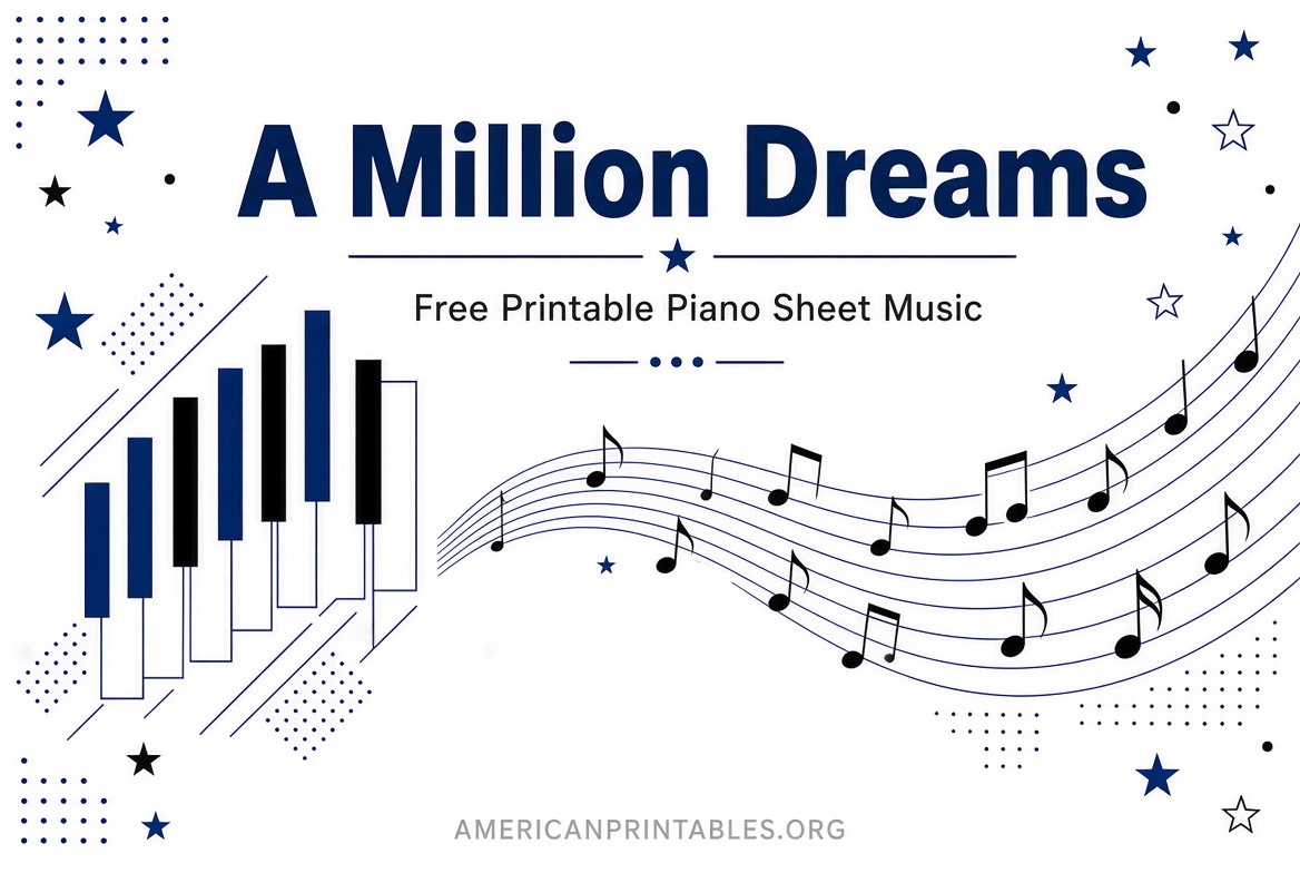A Million Dreams Piano Sheet Music Free Printable (3)