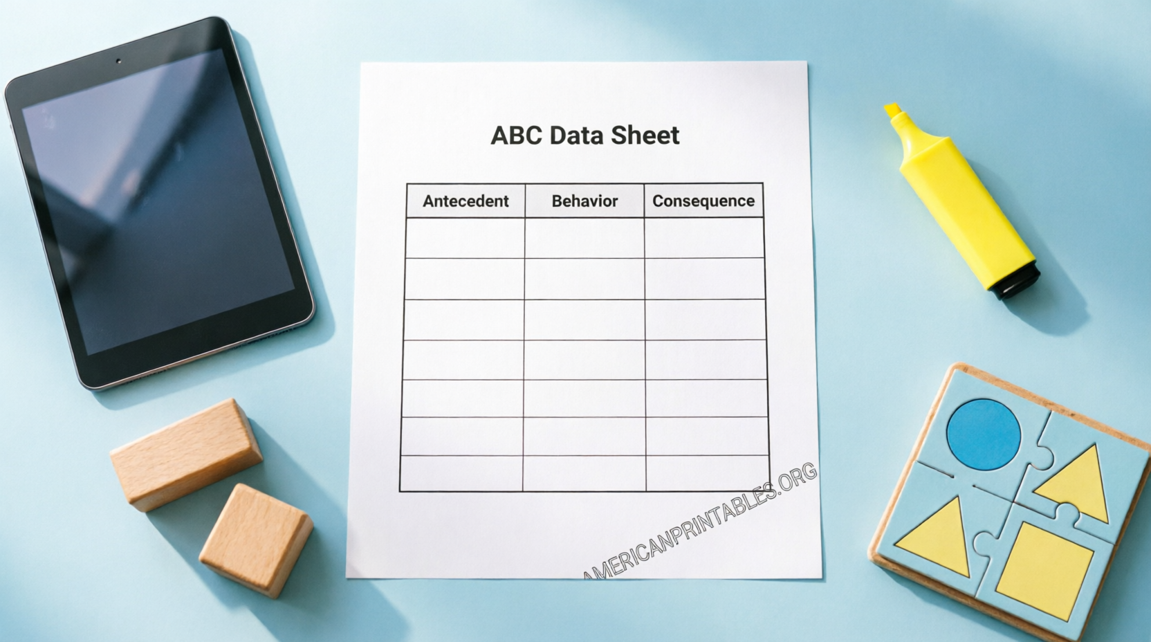 ABC Data Sheet Free Printable Download Now (3)