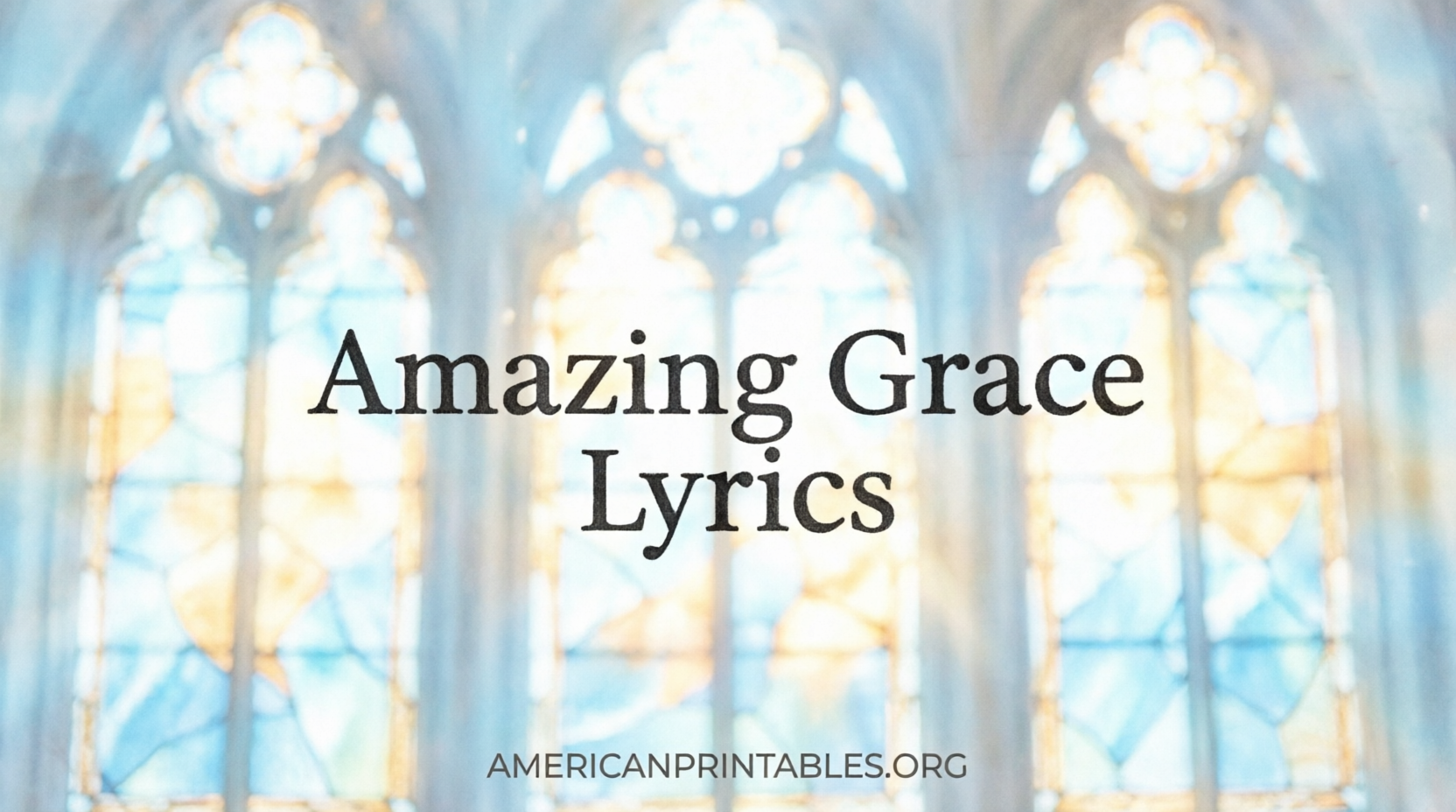 Amazing Grace Lyrics Printable PDF Free Download (2)
