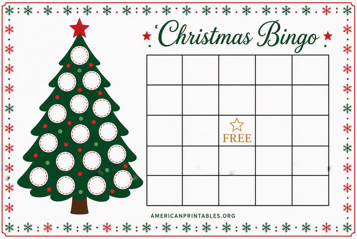 Blank Christmas Bingo Free Printable Templates (3)