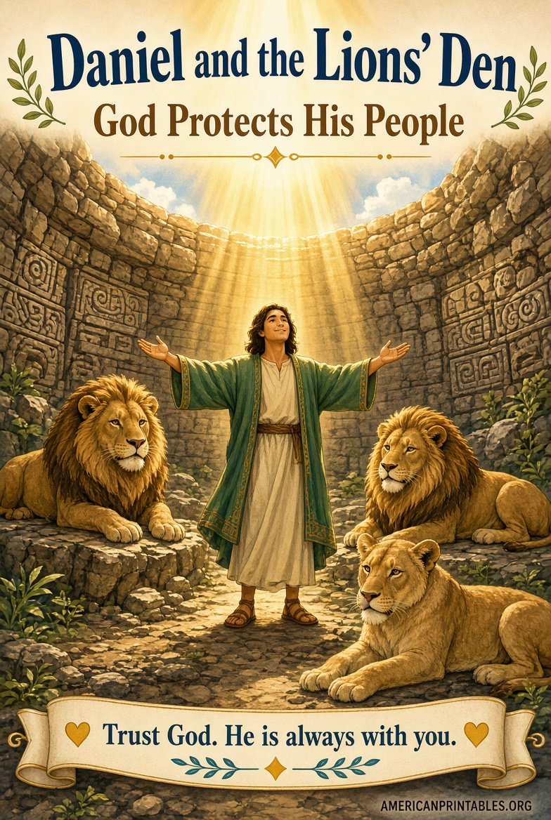 Daniel and the Lions Den Free Printables (4)