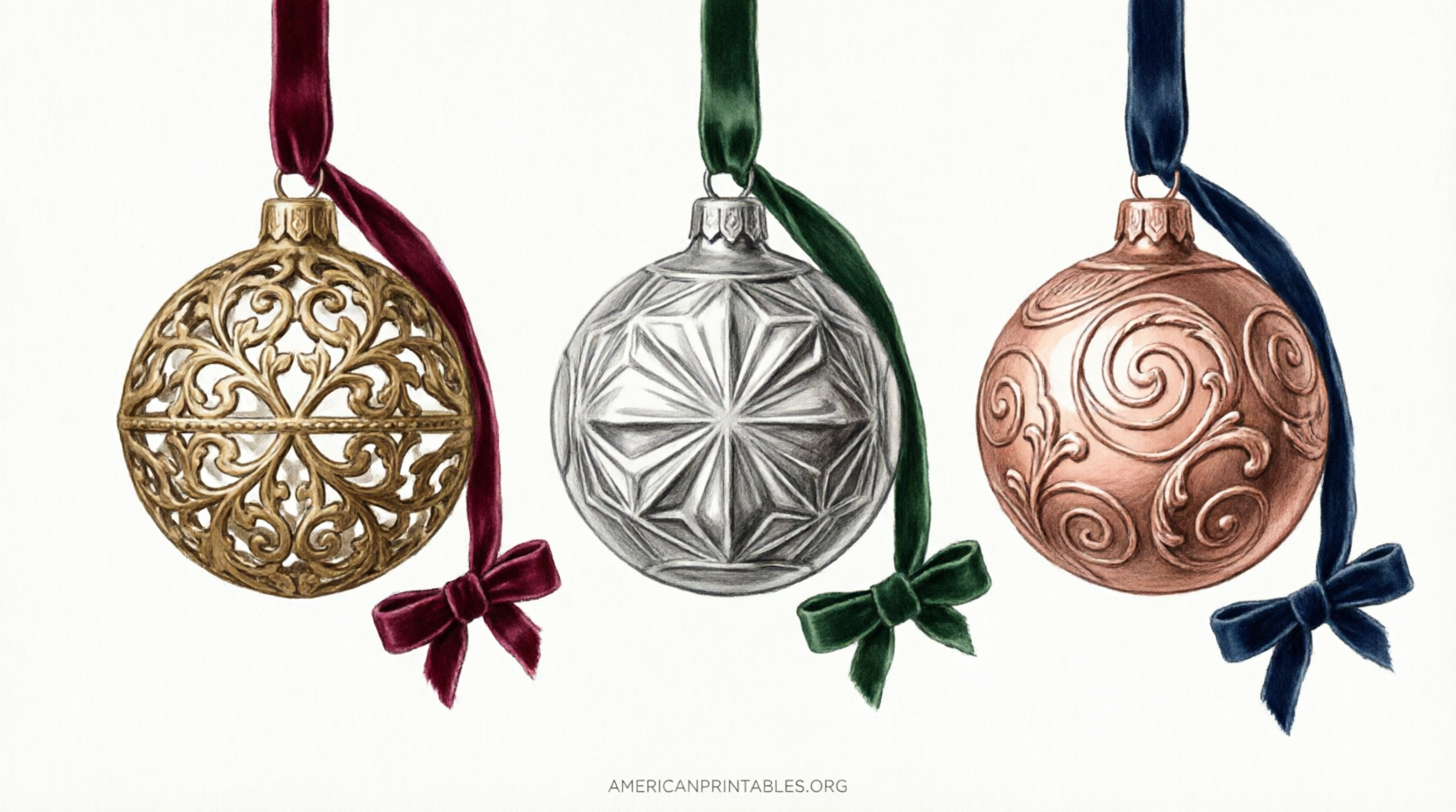 Elegant Christmas Clip Art Free Printable (1)