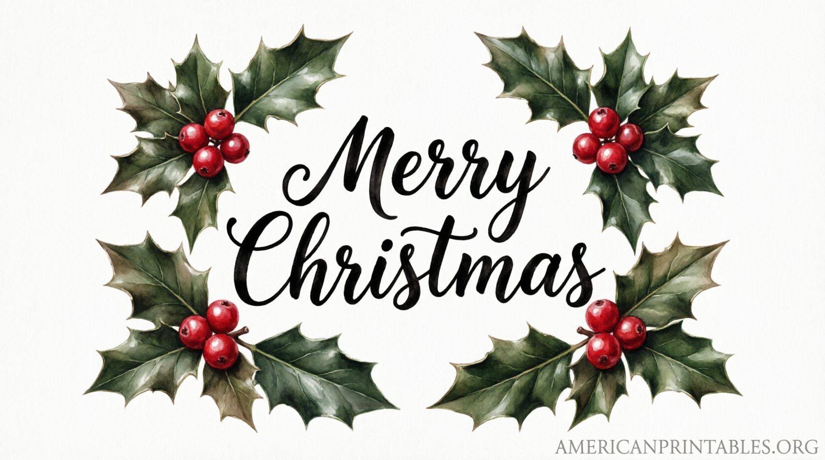 Elegant Christmas Clip Art Free Printable (3)
