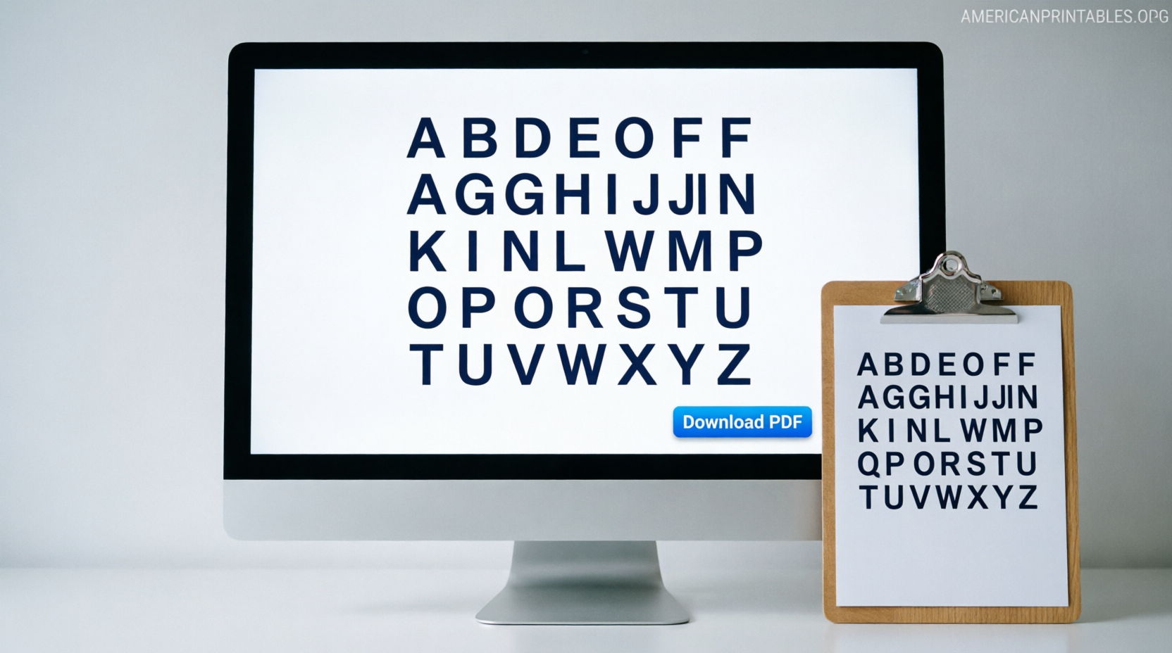 Free A-Z Alphabet Banner Letters PDF Printables (2)