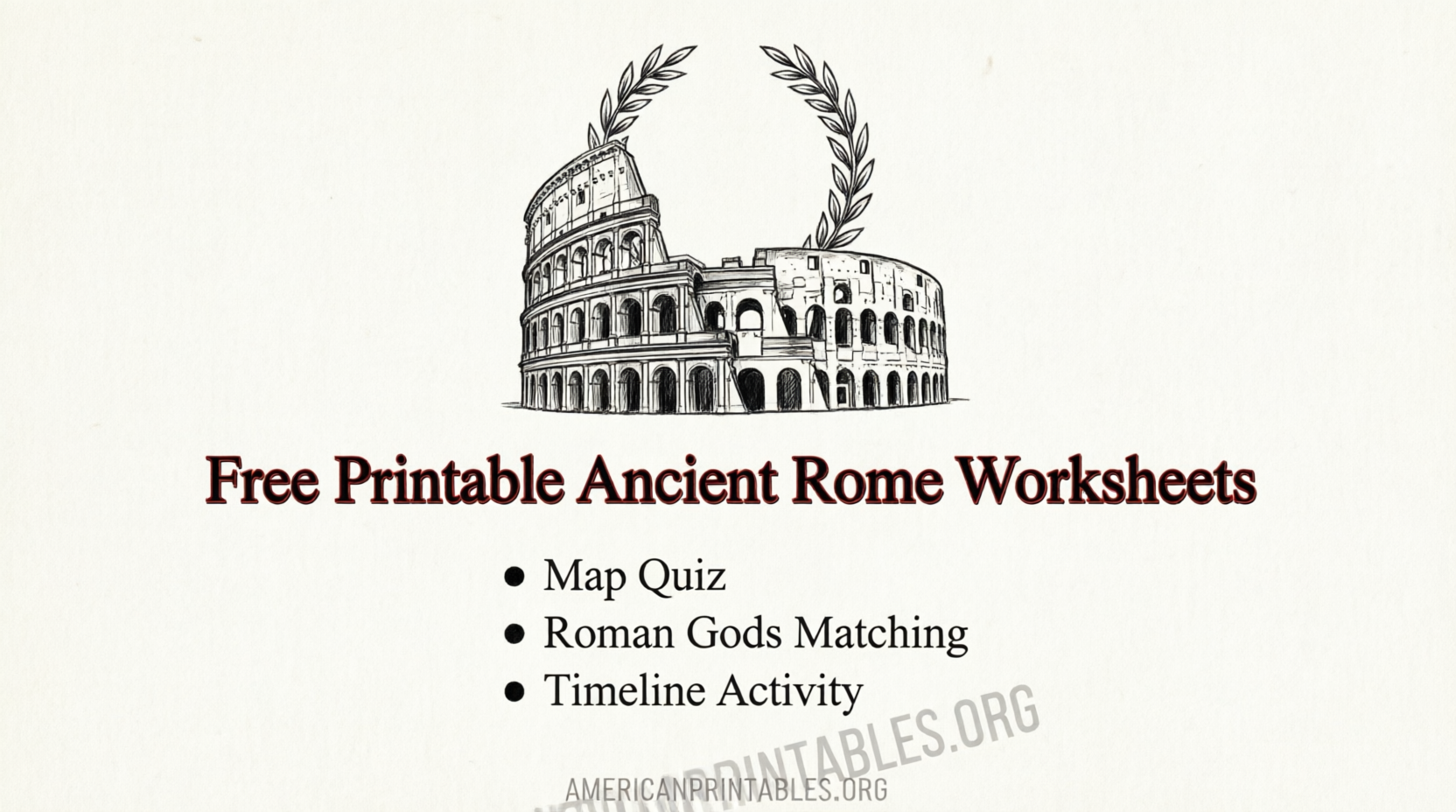 Free Ancient Rome Worksheets PDF Printables (4)