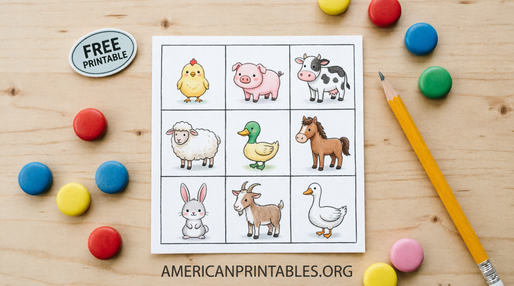 Free Animal Bingo Cards Printables for Kids (4)