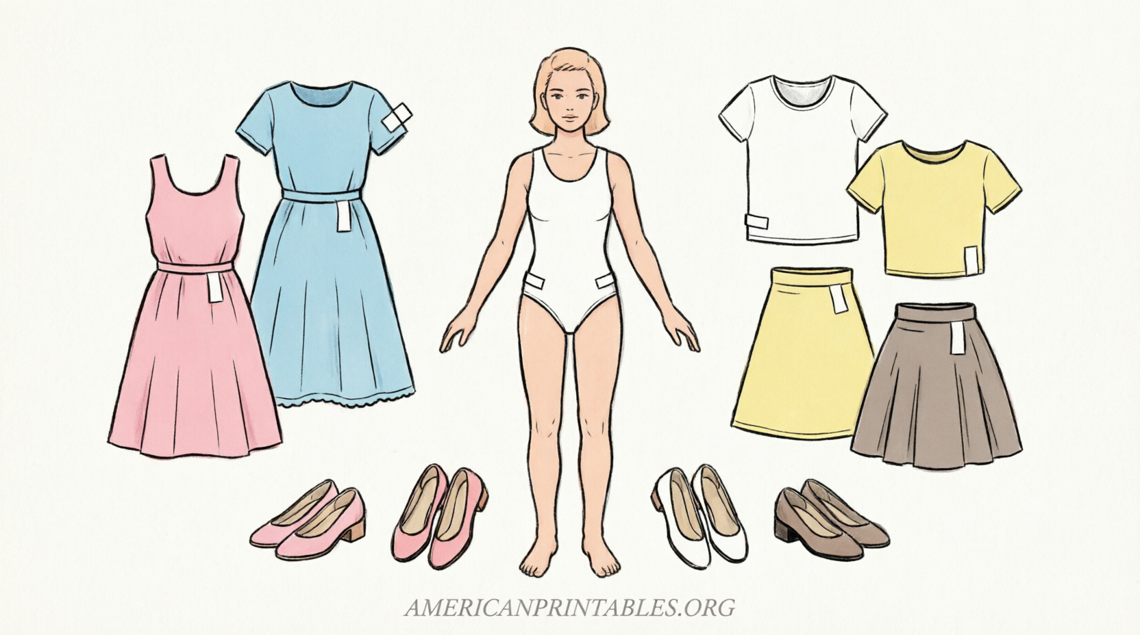 Free Barbie Paper Dolls Printable Downloads (1)