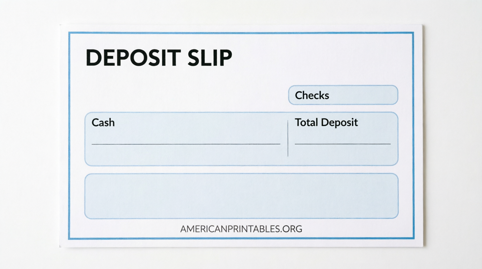 Free Blank Deposit Slip Printable (USA) (4)