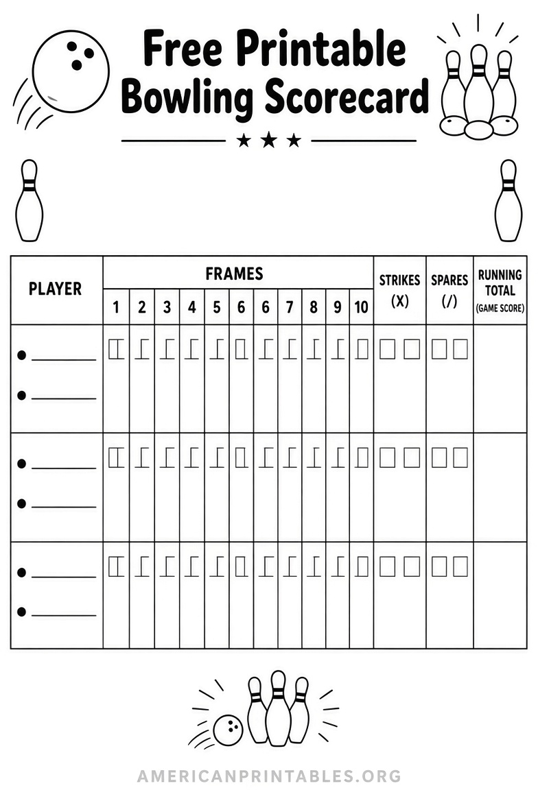 Free Bowling Score Sheet Printable (USA) (4)