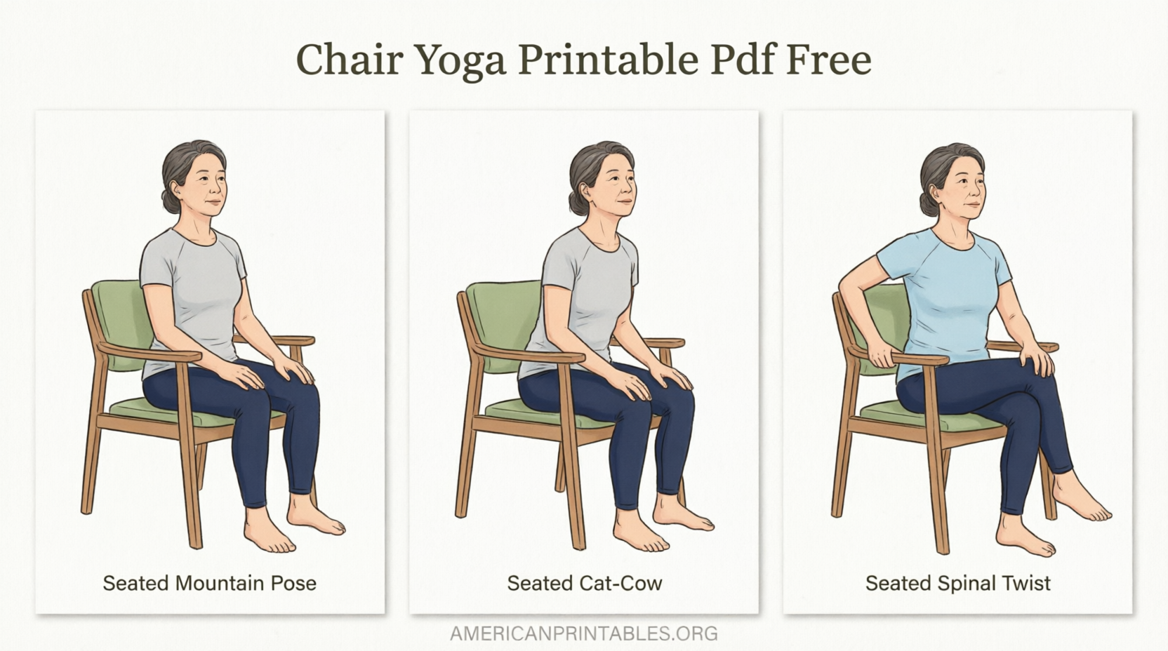 Free Chair Yoga Printable PDF Guide (1)