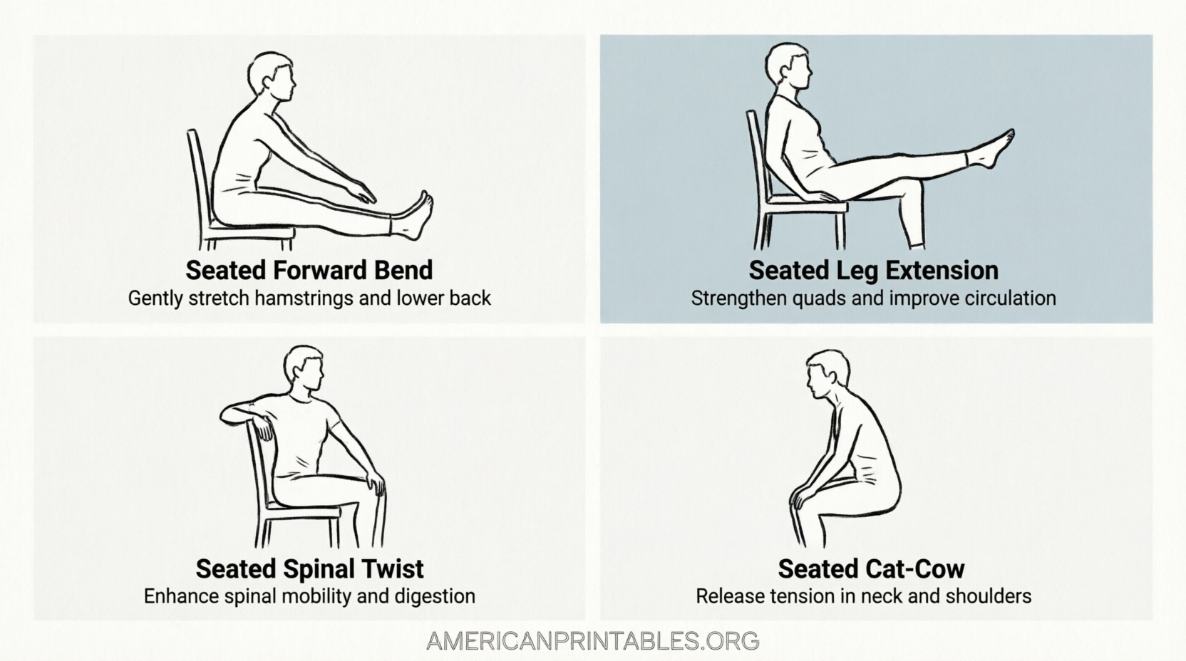 Free Chair Yoga Printable PDF Guide (2)