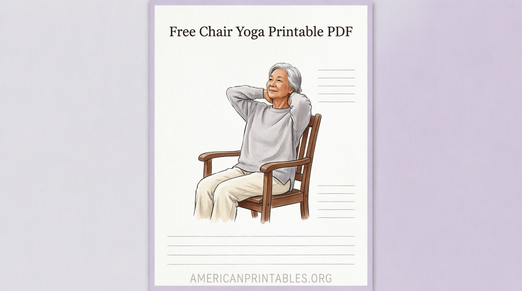 Free Chair Yoga Printable PDF Guide (3)